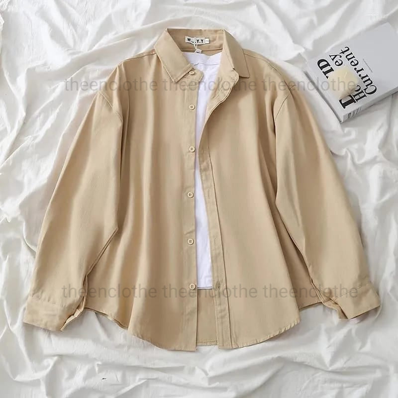 BUTTON DOWN SHIRT WITH INNER TANKTOP