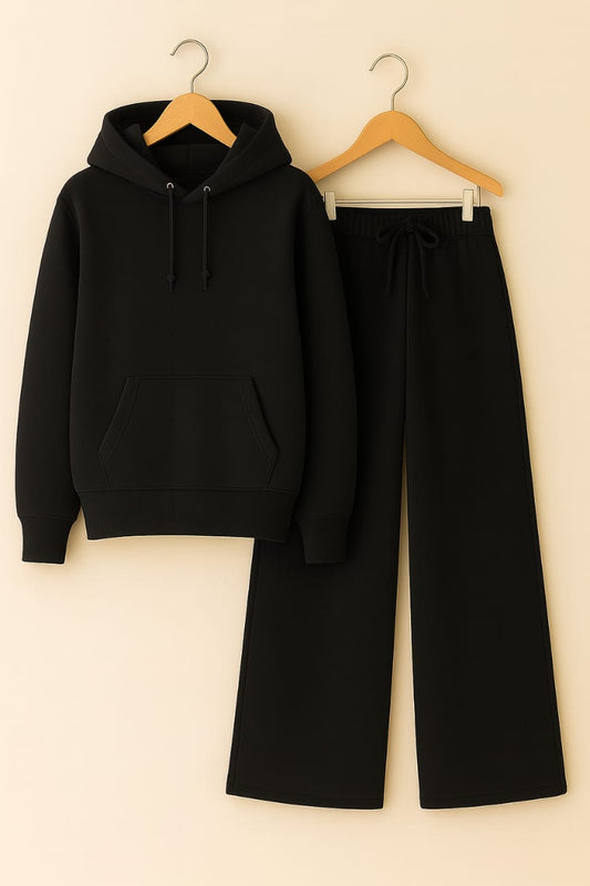 Hoodie With Black Flapper Trouser