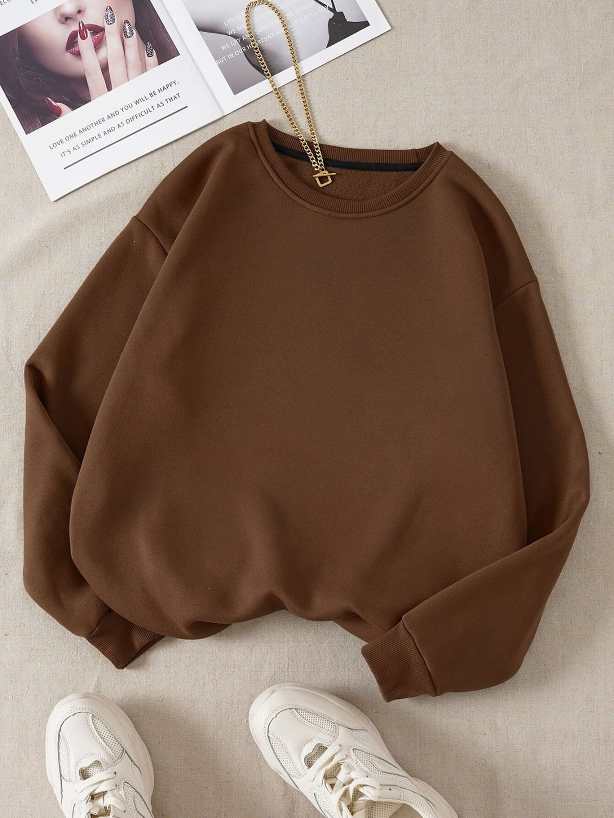 Beige Sweatshirt