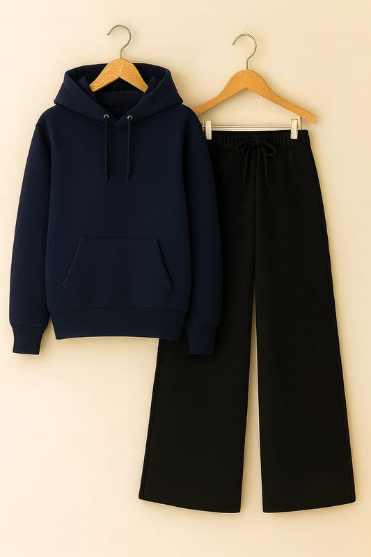 Hoodie With Black Flapper Trouser
