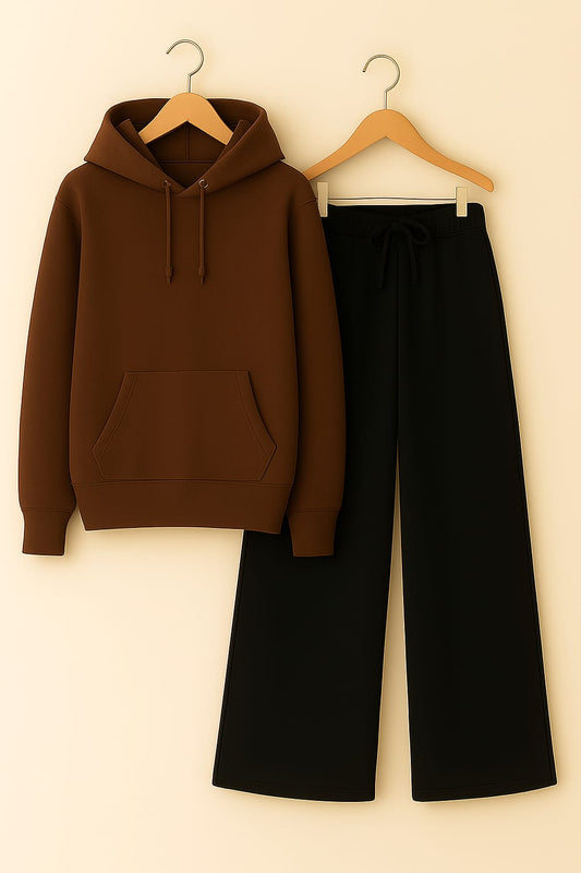Hoodie With Black Flapper Trouser