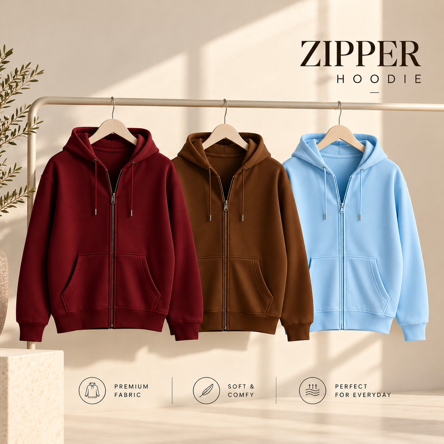 Basic Zipper Hoodie