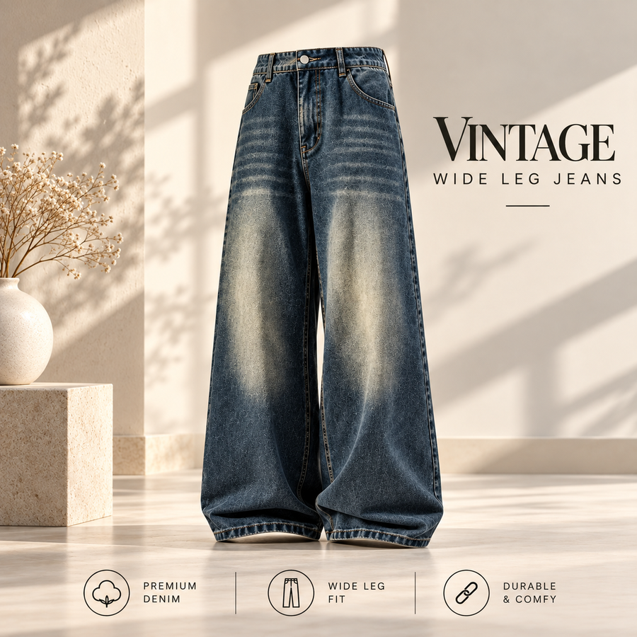 Vintage Faded Baggy Jeans