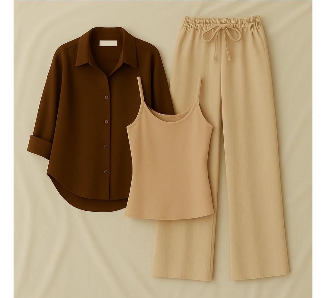 Button down shirt & flapper trouser