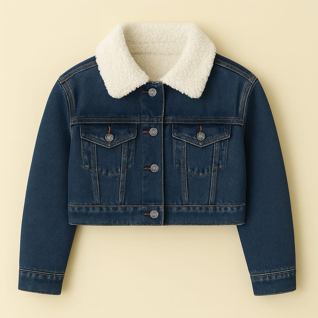 Fur Denim jacket