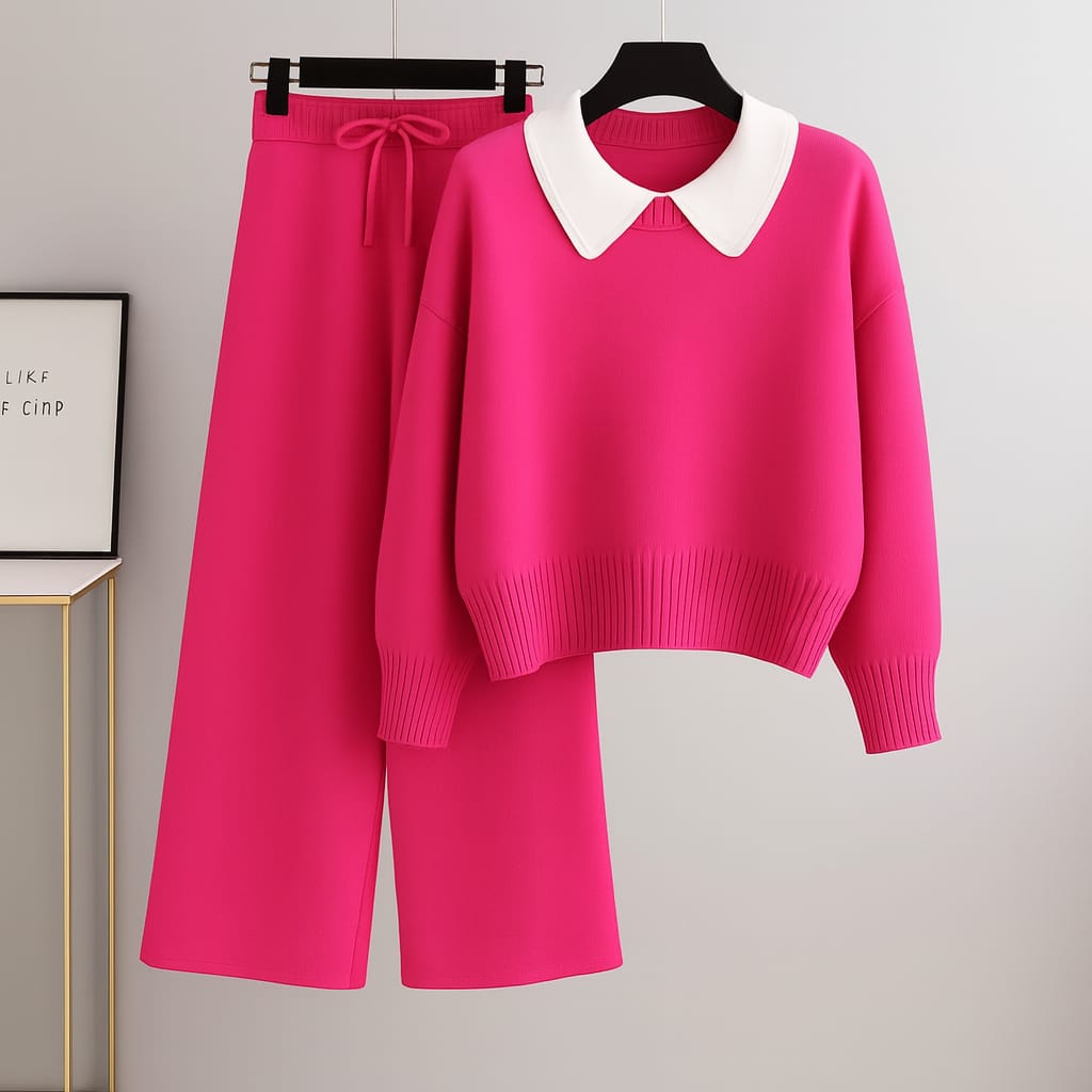 Collar Sweatshirt with Flapper