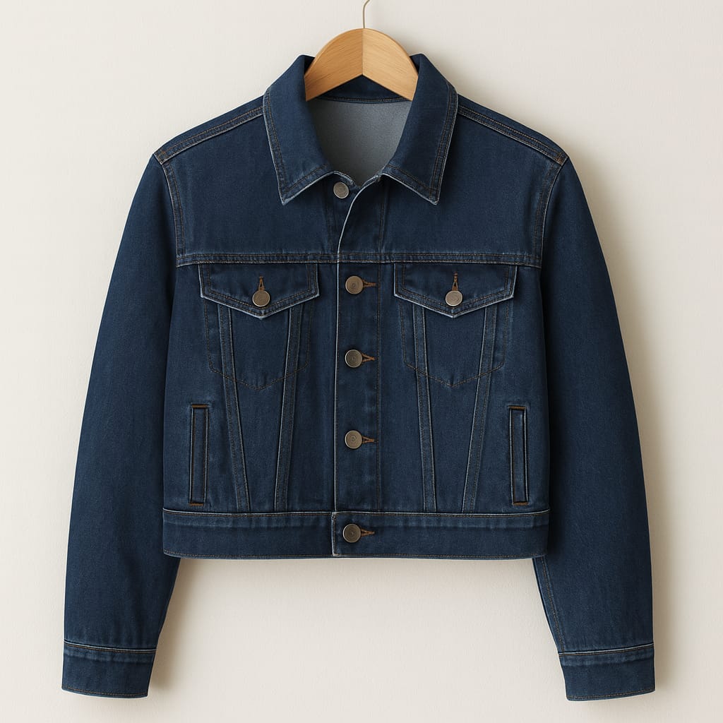 Crop denim jacket