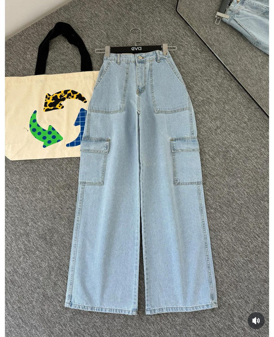 Cargo Wide Leg Jeans