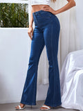 Bell Bottom Dark Blue Jeans