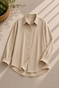 Beige Button Down Shirt