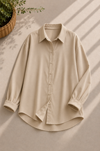 Beige Button Down Shirt