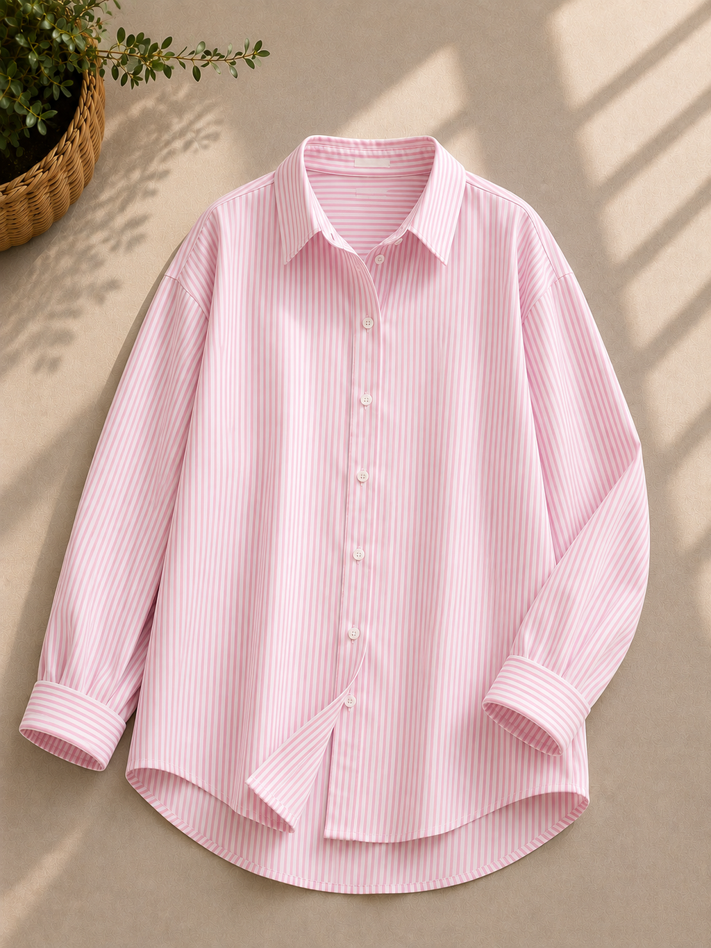 Pink Lining Button Down Shirt
