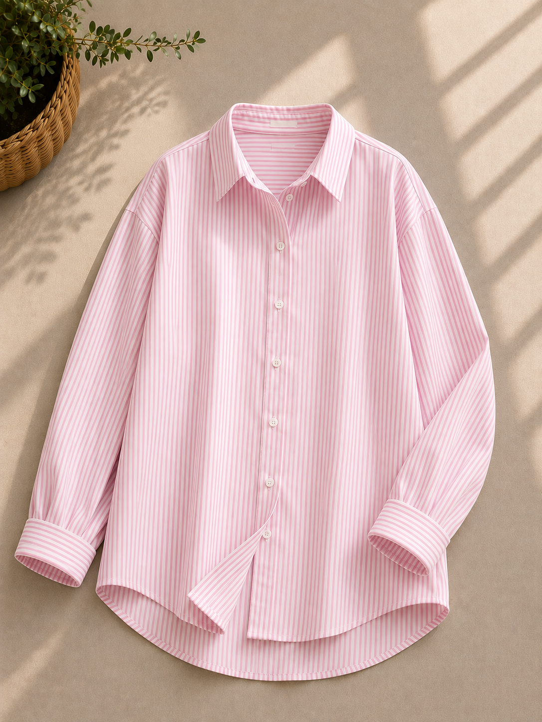 Pink Lining Button Down Shirt