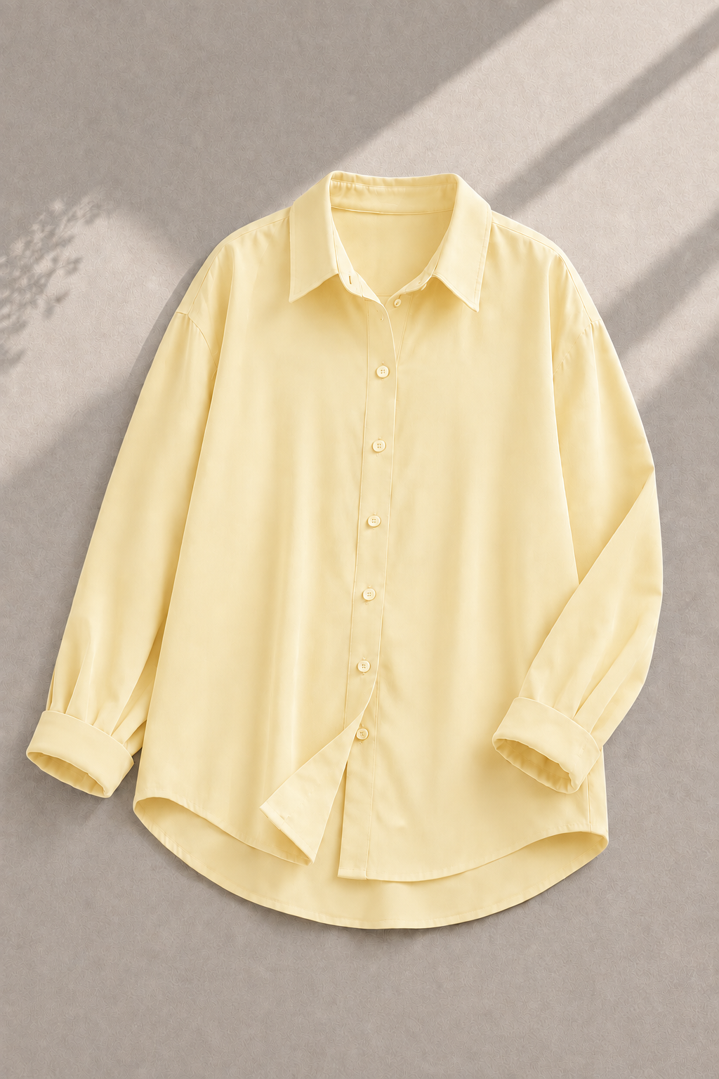 Butter-Yellow Button Down Shirt