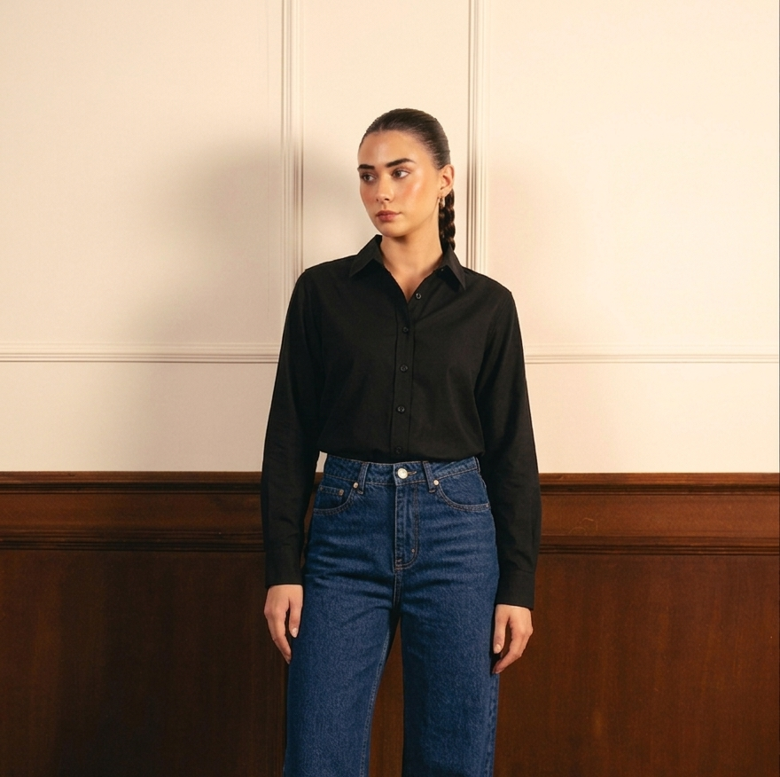 Black Button Down Shirt