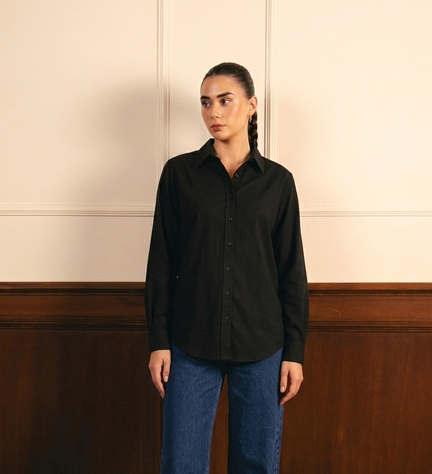 Black Button Down Shirt