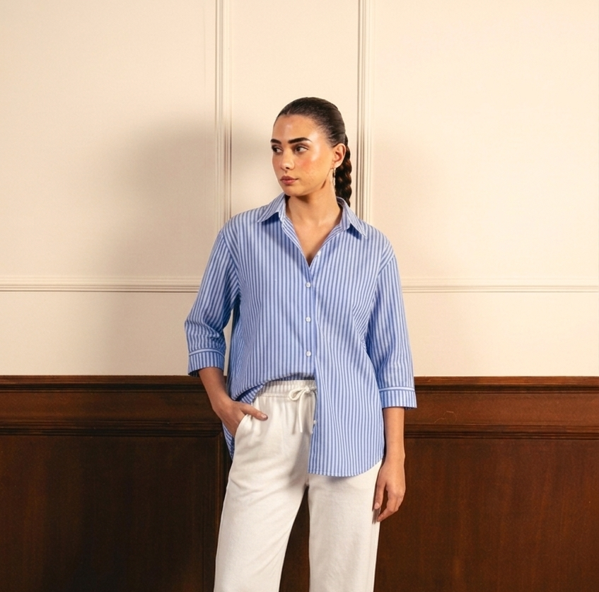 Blue Lining Button Down Shirt