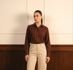 Brown Button Down Shirt