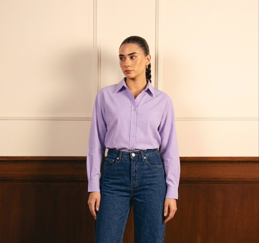 Lilac Button Down Shirt