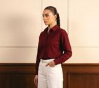 Maroon Button Down Shirt