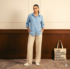 Button down  & Flapper trouser