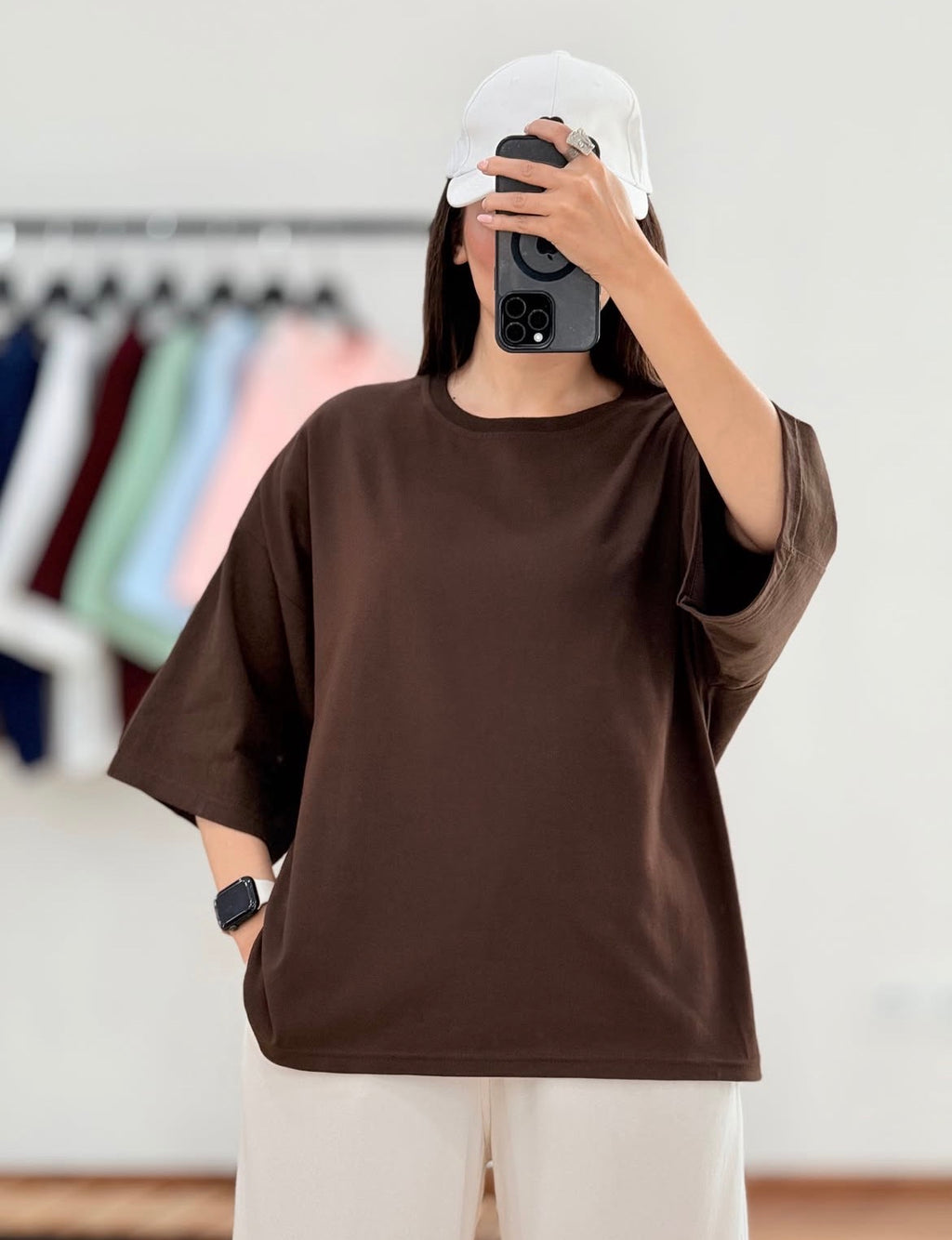Brown Drop Shoulder