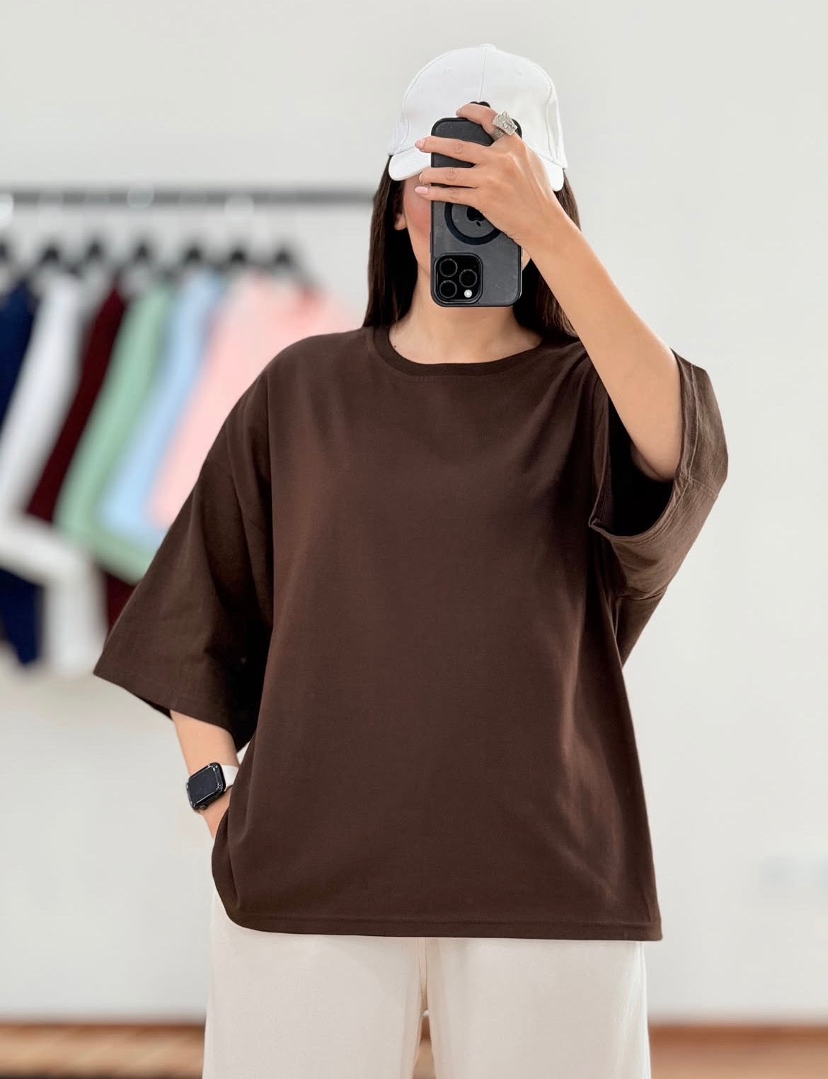 Brown Drop Shoulder