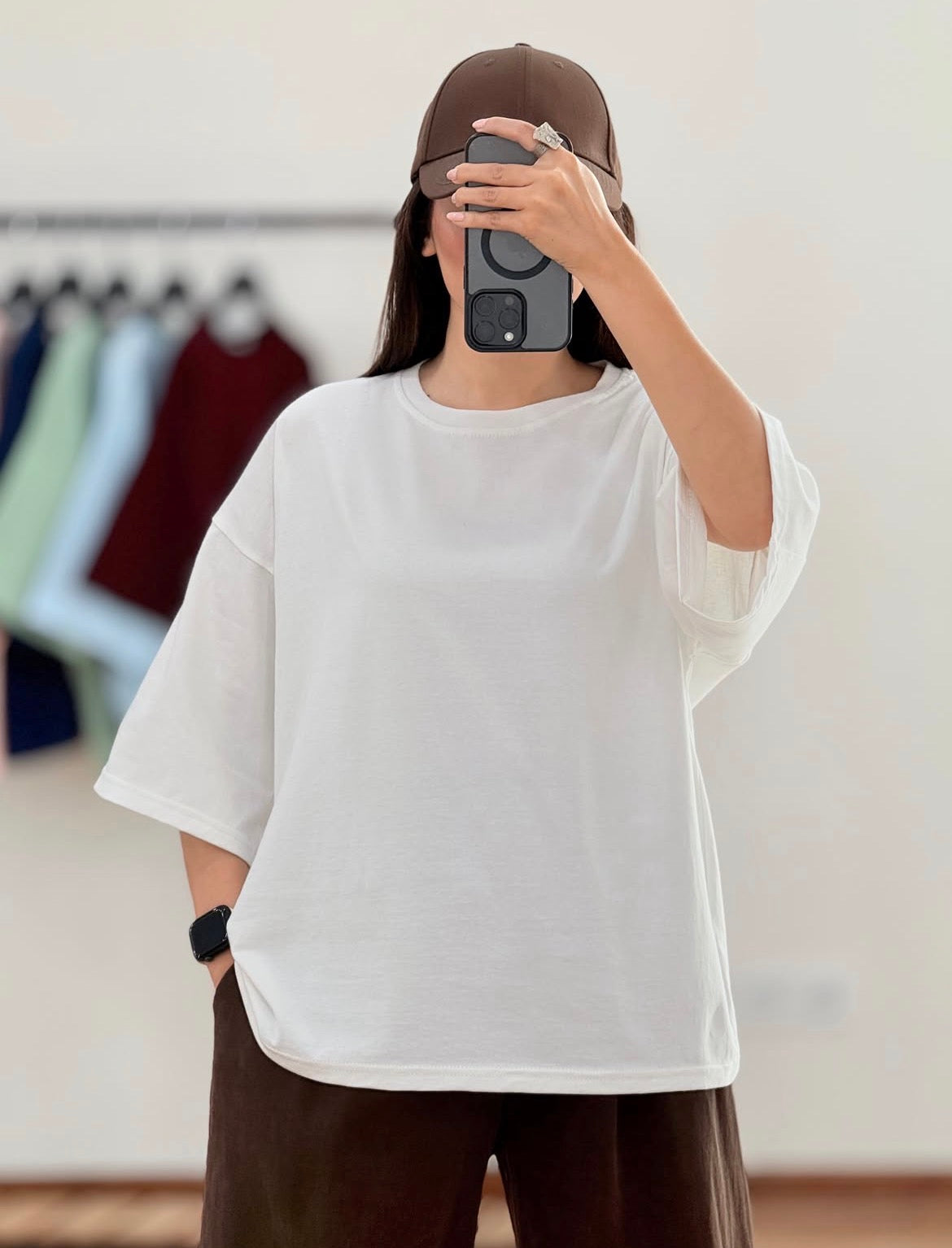 White Drop Shoulder