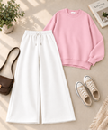 Sweatshirt with White Flapper Trouser