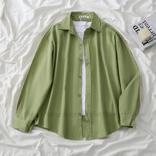 BUTTON DOWN SHIRT WITH INNER TANKTOP