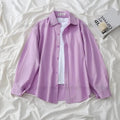 BUTTON DOWN SHIRT WITH INNER TANKTOP
