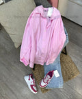 Buttom Down Shirt & Wide Leg Jeans