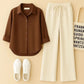 Button down shirt & flapper trouser