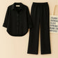 Button down shirt & flapper trouser