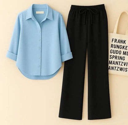Button down shirt & flapper trouser