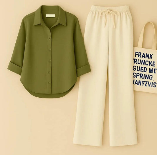 Button down  & Flapper trouser