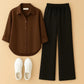 Button down  & Flapper trouser