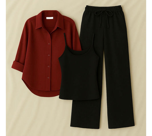 Button down with inner & Flapper trouser