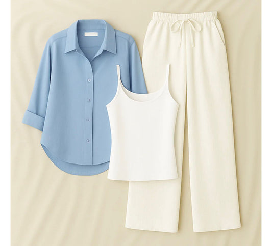 Button down with inner & Flapper trouser