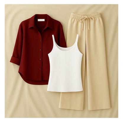 Button down with inner & Flapper trouser