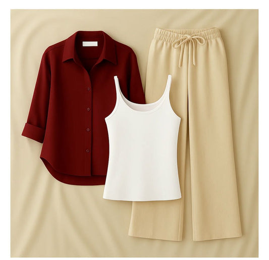 Button down with inner & Flapper trouser