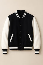 Classic Black Varsity Baseball Jacket