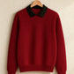Black Collar Sweatshirt