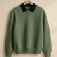 Black Collar Sweatshirt