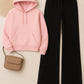 Hoodie With Black Wide Leg Jeans
