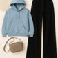 Hoodie With Black Wide Leg Jeans