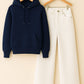 Hoodie With White Wide Leg Jeans