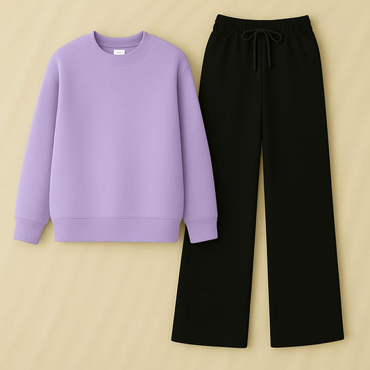 Sweatshirt With Black Flapper