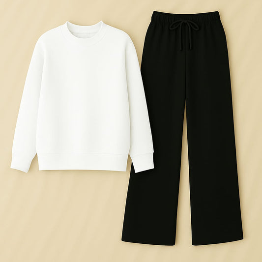 Sweatshirt With Black Flapper