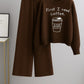 Brown Sweatshirt with Flapper Trouser